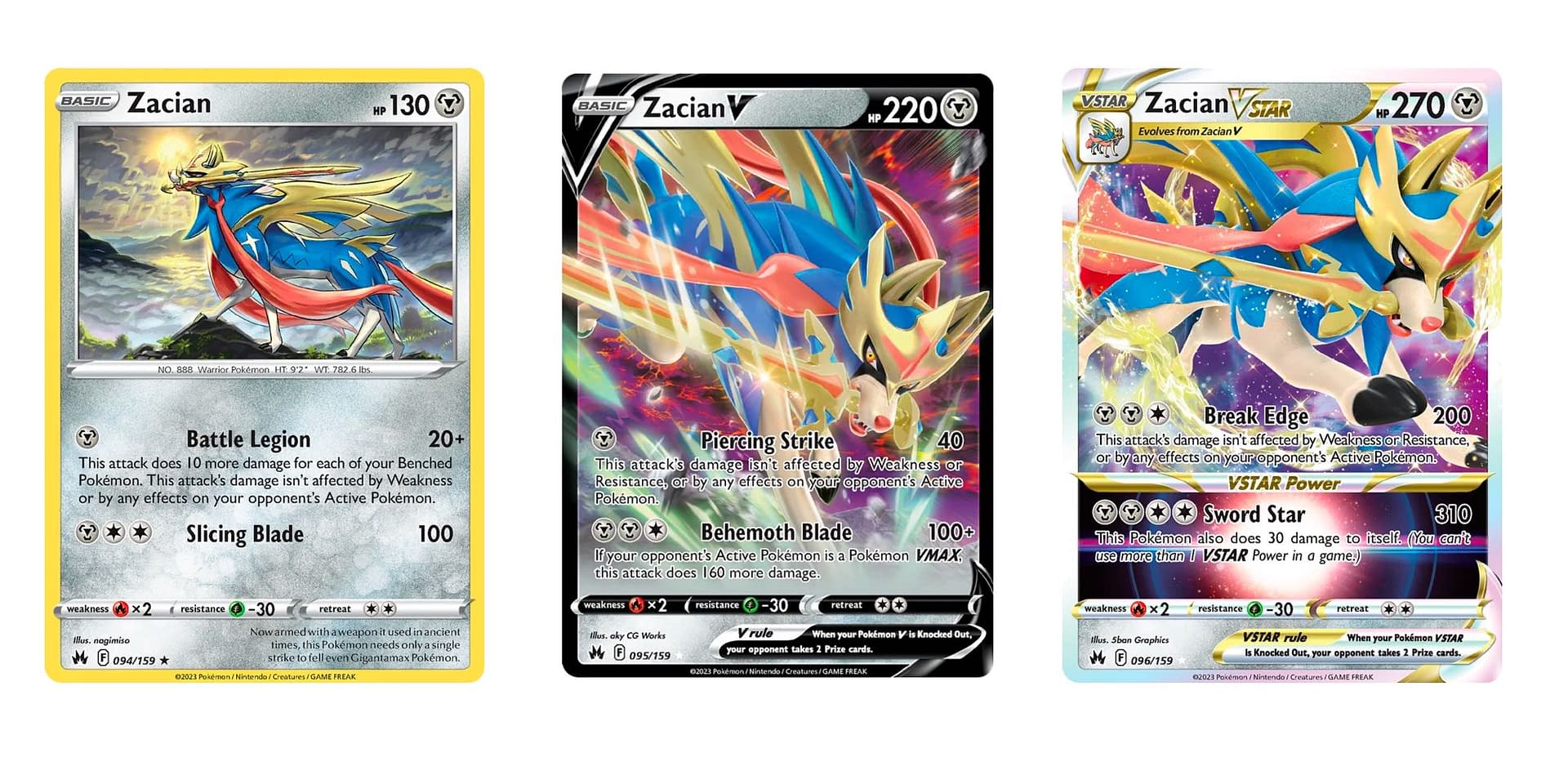 New Zacian V and Zamazenta V from Celebrations : r/PokemonTCG