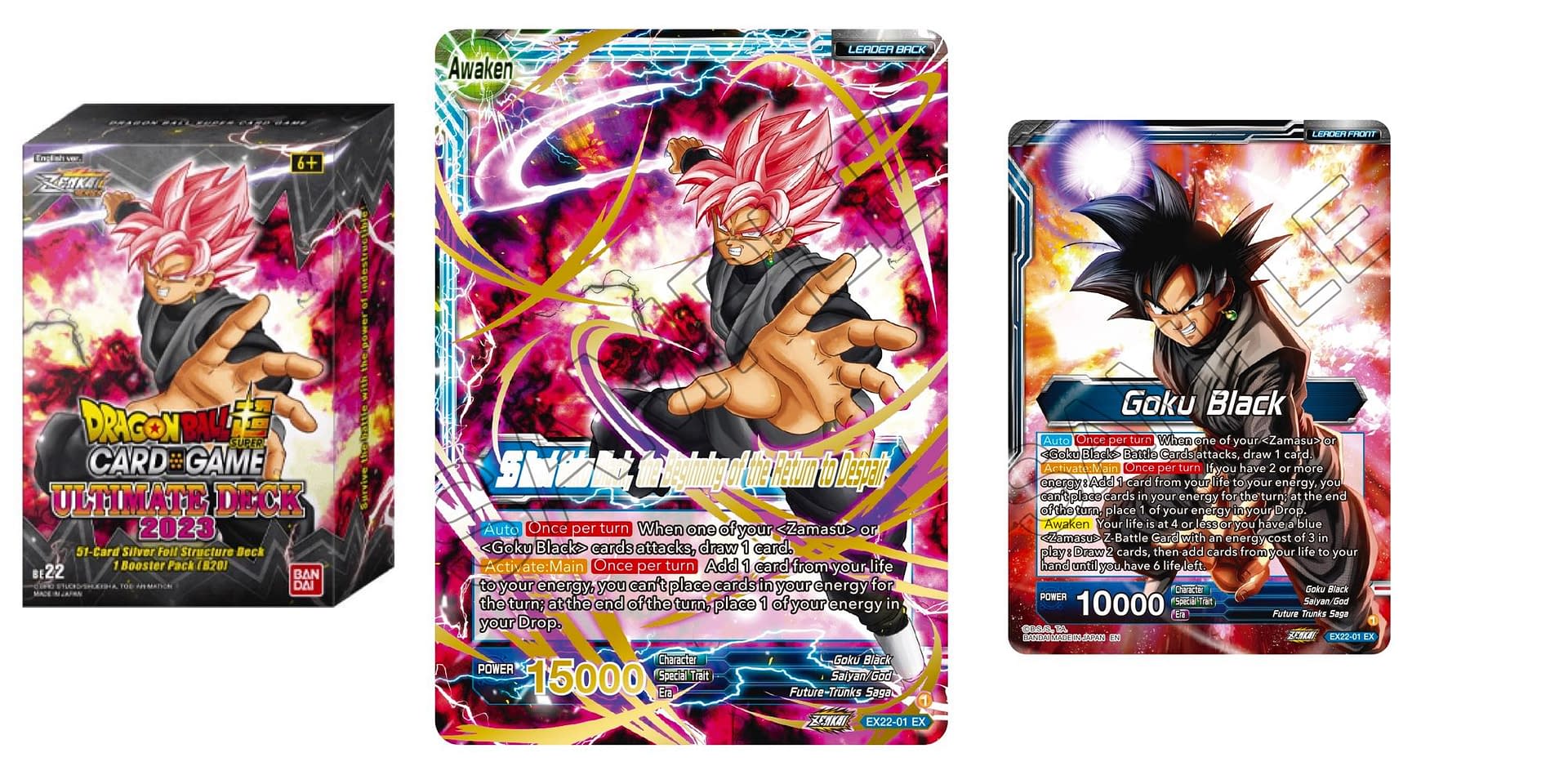 Dragon Ball Super Reveals Ultimate Deck 2023: Goku Black Leader