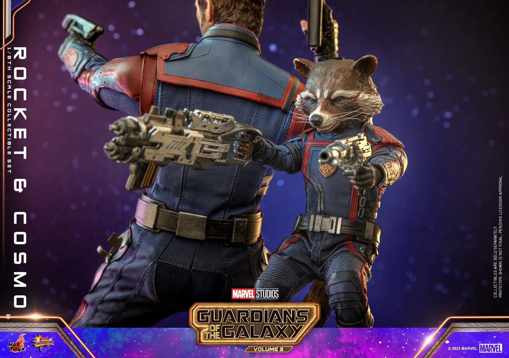 Guardians of the Galaxy Vol. 3 Rocket and Cosmo Set Debuts at Hot Toys