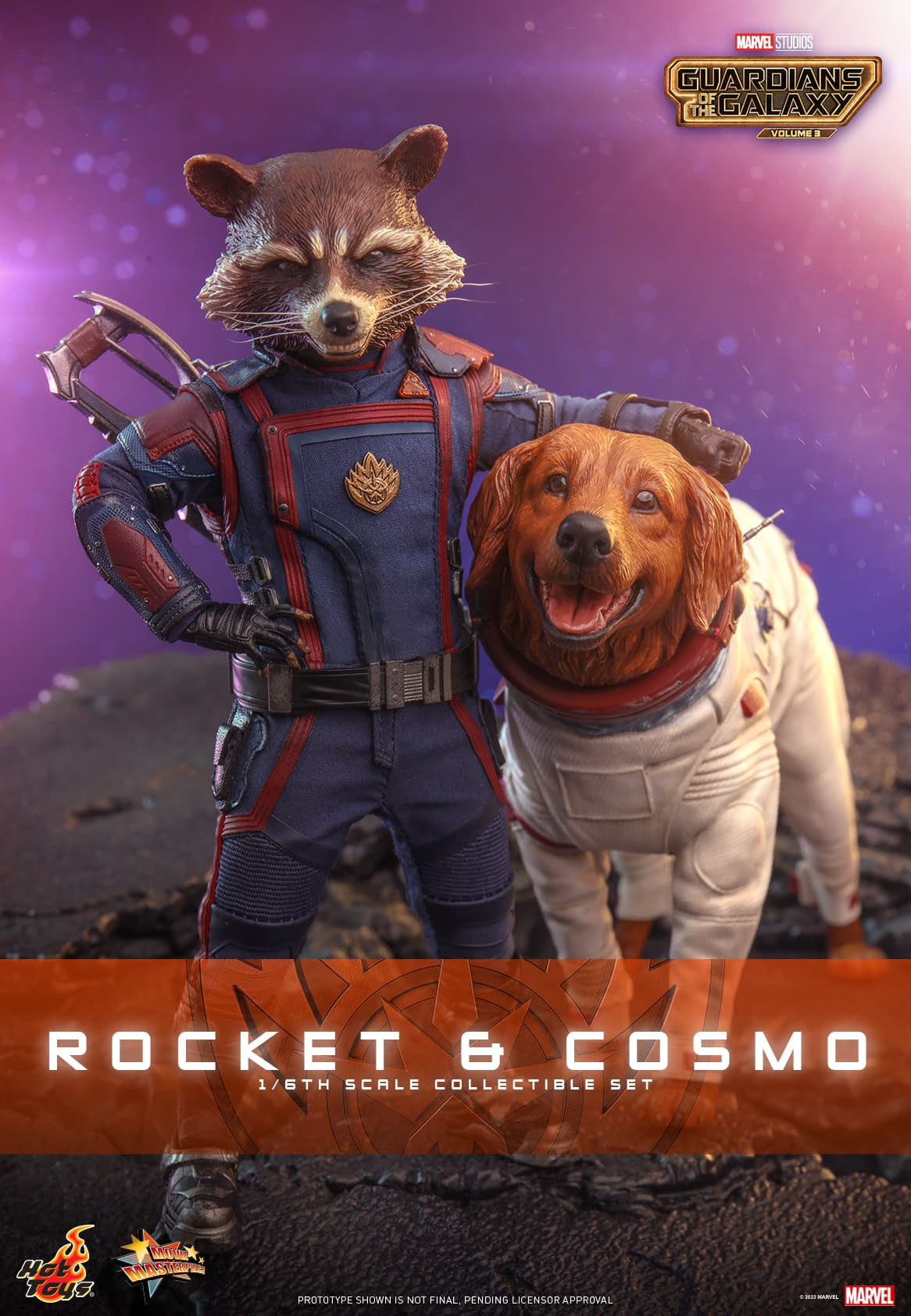 Guardians of the Galaxy Vol. 3 Rocket and Cosmo Set Debuts at Hot Toys