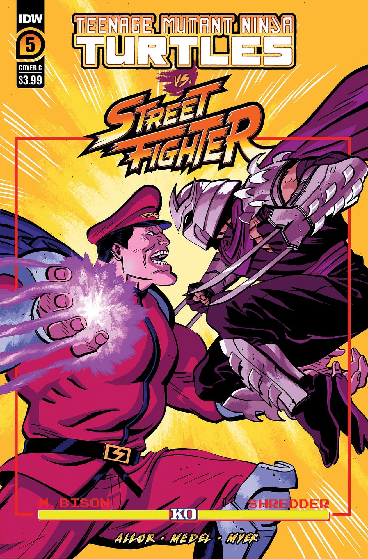 JAN238526 - TMNT VS STREET FIGHTER #1 (OF 5) CVR A MEDEL - Previews World