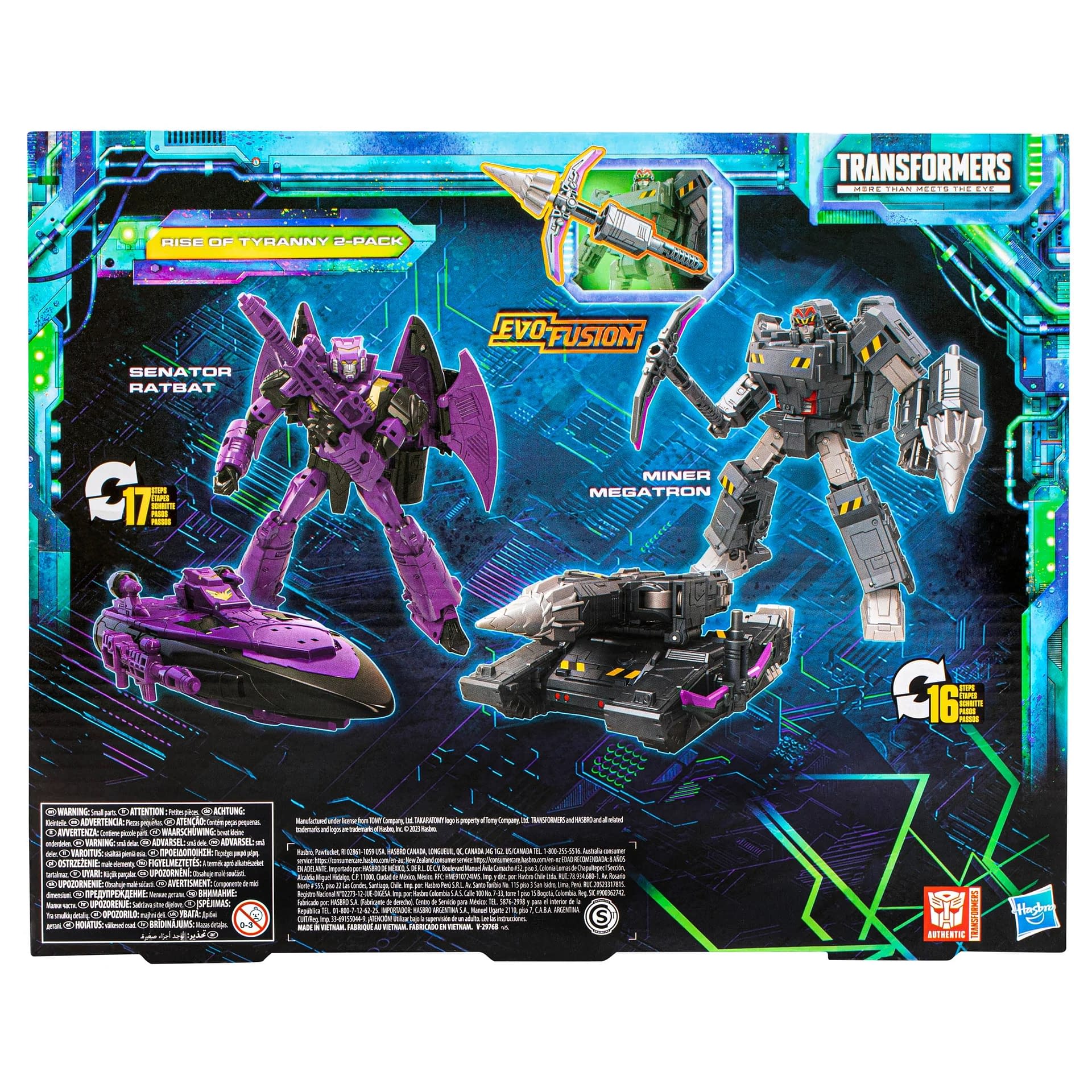 Hasbro Debuts Transformer Rise of Tyranny Set with Ratbat & Megatron