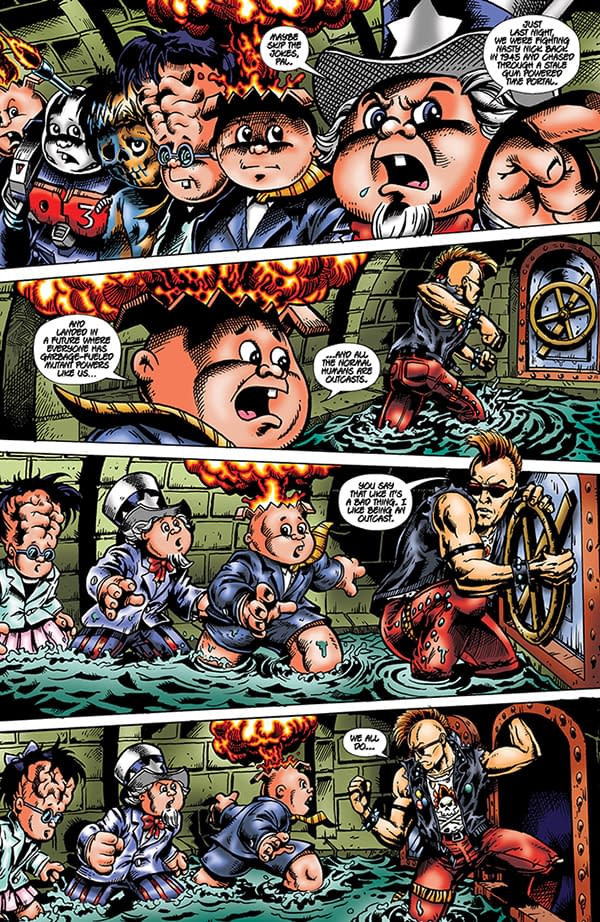 Interior preview page from Garbage Pail Kids: Trashin' Through Time #2