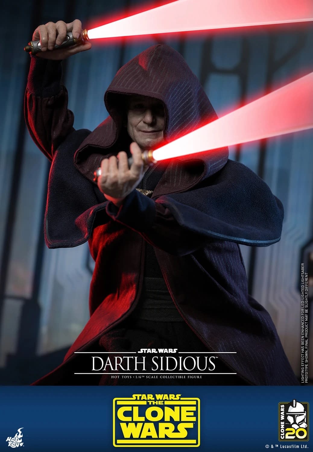 Star Wars: The Clone Wars Darth Sidious Has Arrived with Hot Toys