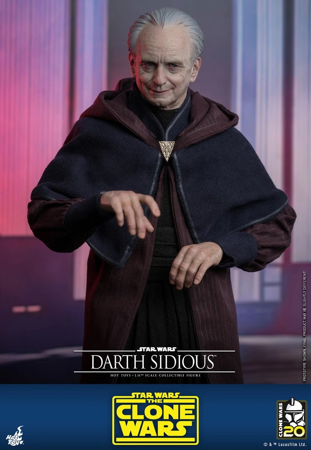 Star Wars: The Clone Wars Darth Sidious Has Arrived with Hot Toys
