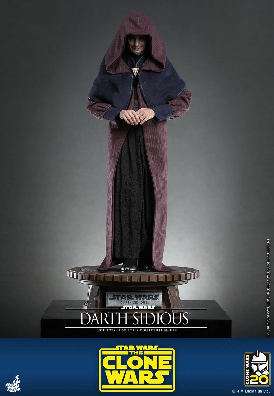 Star Wars: The Clone Wars Darth Sidious Has Arrived with Hot Toys