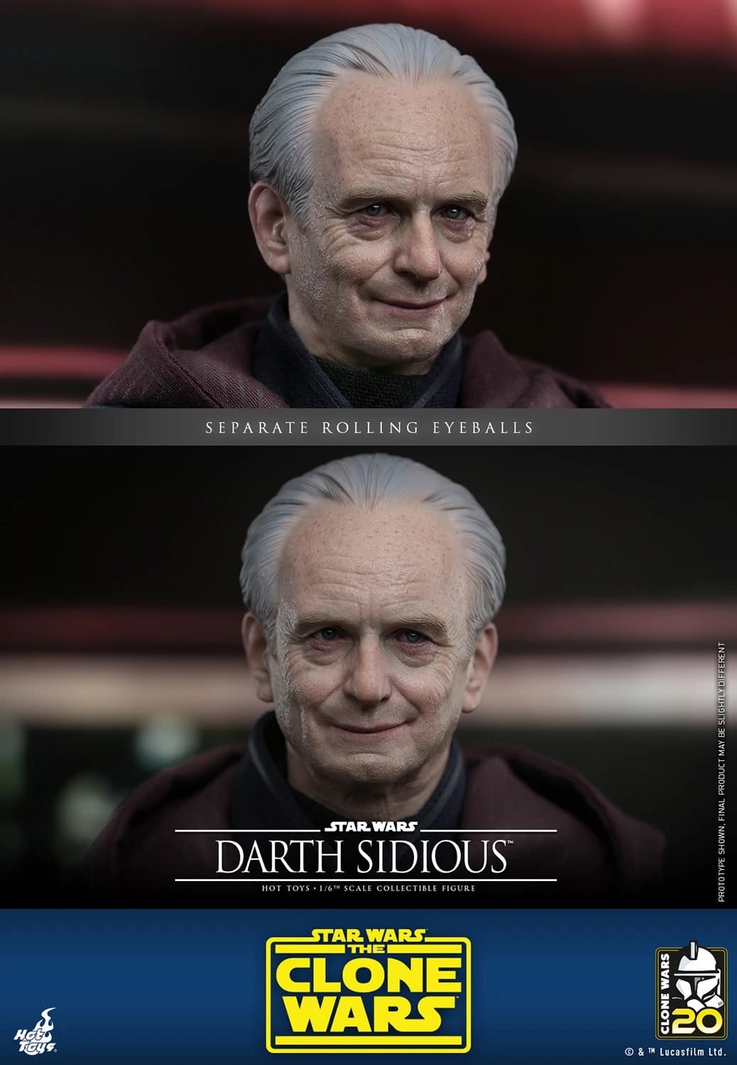 Star Wars: The Clone Wars Darth Sidious Has Arrived with Hot Toys
