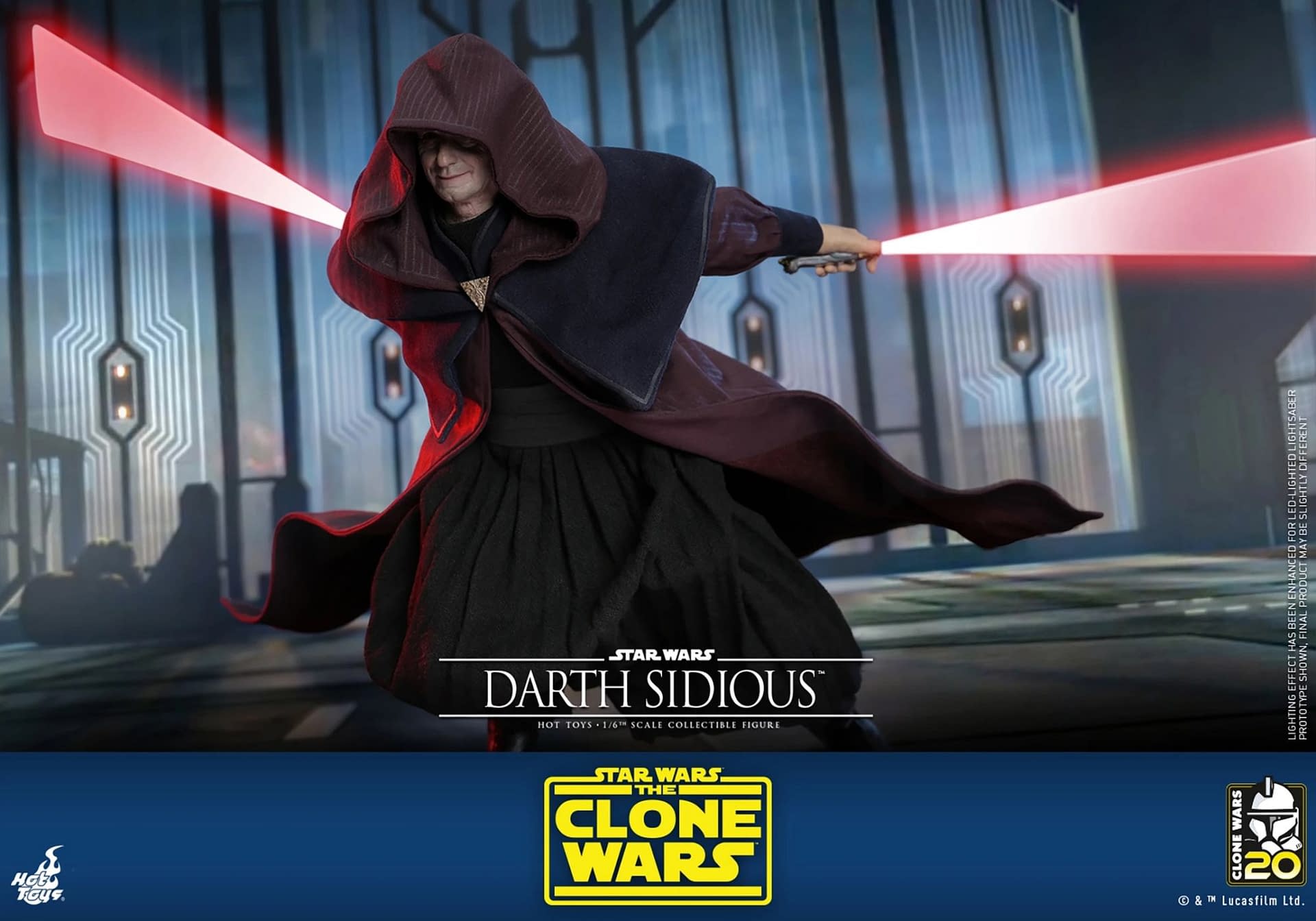 Star Wars: The Clone Wars Darth Sidious Has Arrived with Hot Toys