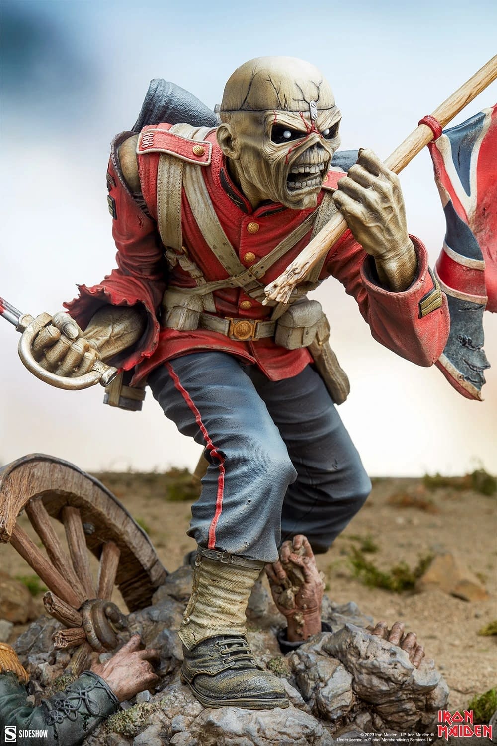 Rock On with Sideshow and Their Iron Maiden The Trooper Eddie Statue 