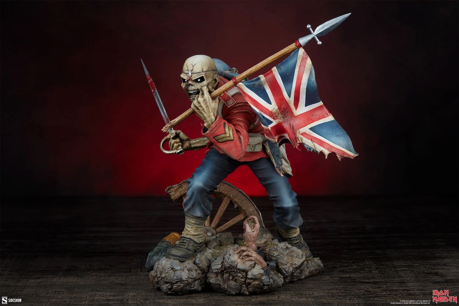 Rock On with Sideshow and Their Iron Maiden The Trooper Eddie Statue 