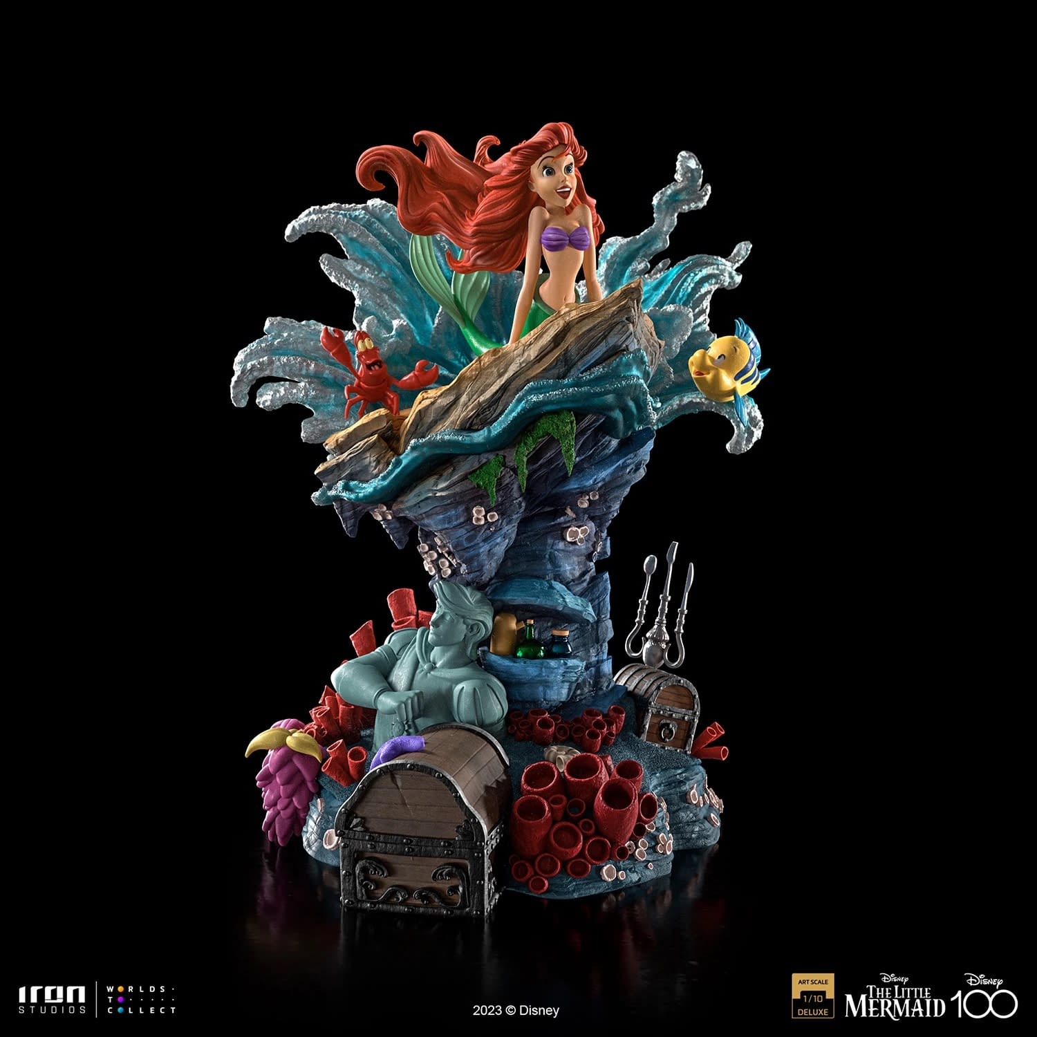 Iron Studios Gets Animated with New Disney100 The Little Mermaid Statue 