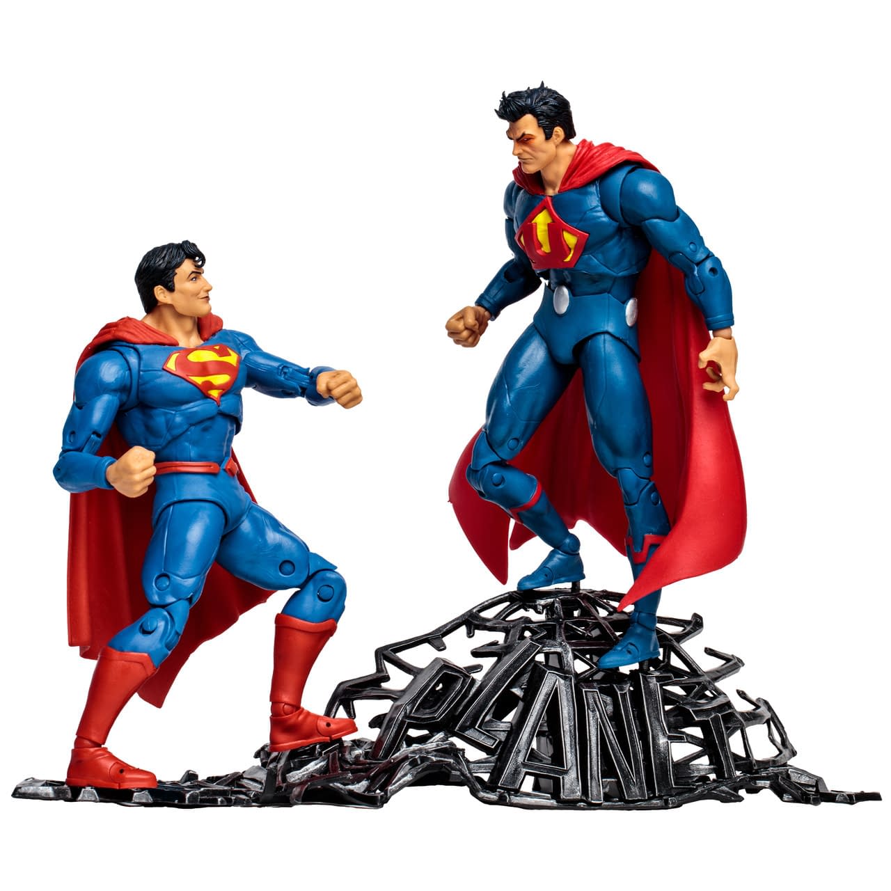 It is Superman vs Superman of Earth-3 with New McFarlane Exclusive 