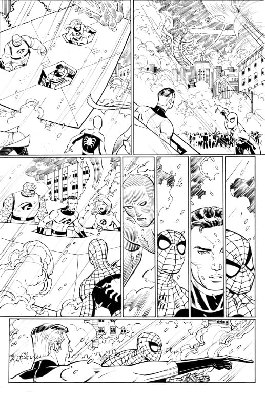 The Original Art For Ms Marvel Death Issue G