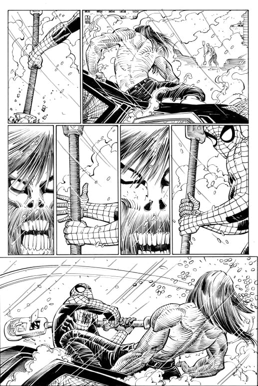 The Original Art For Ms Marvel Death Issue G