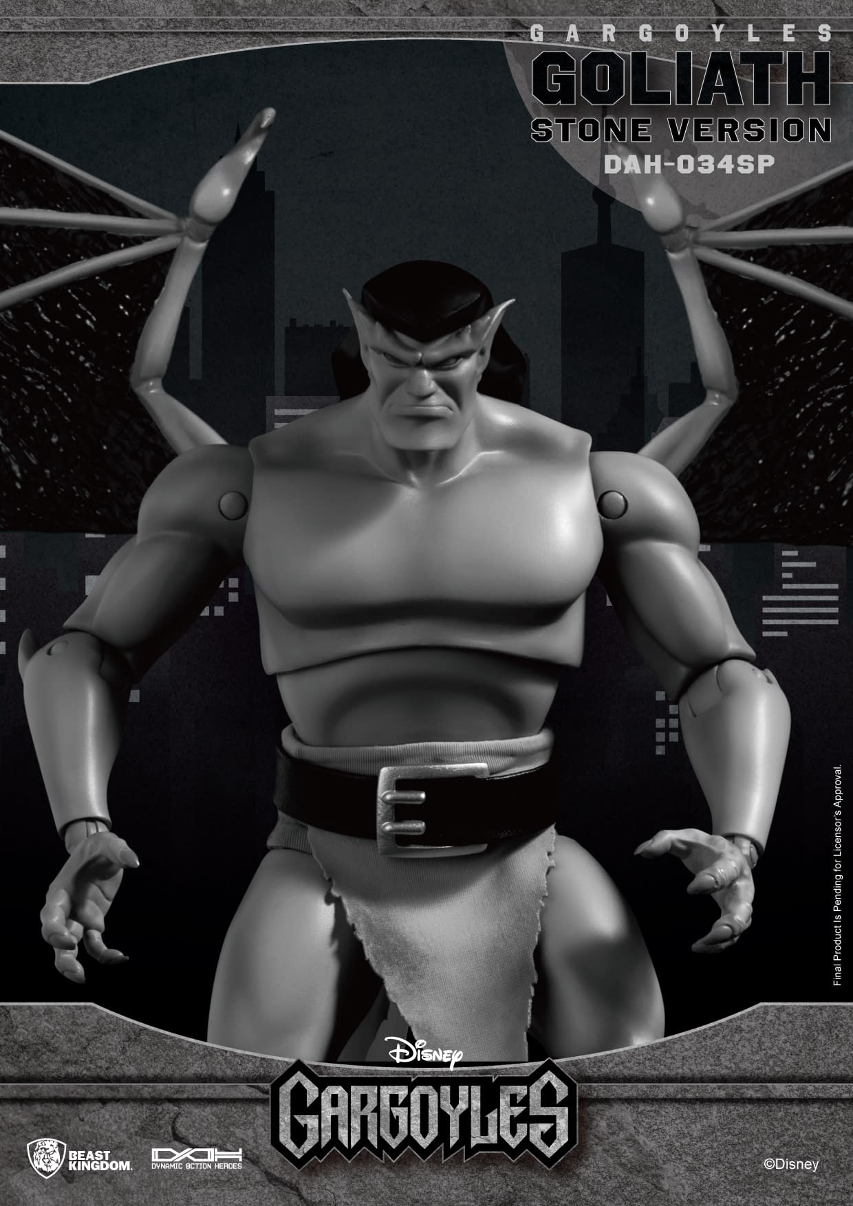 Gargoyles Goliath Goes Black and White with New Beast Kingdom Figure 