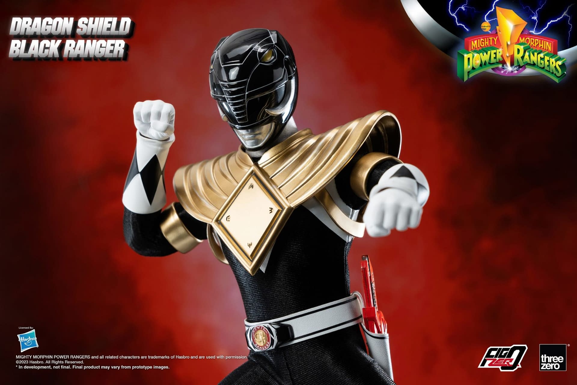 Power Rangers Black Ranger Gains the Dragon Shield with threezero