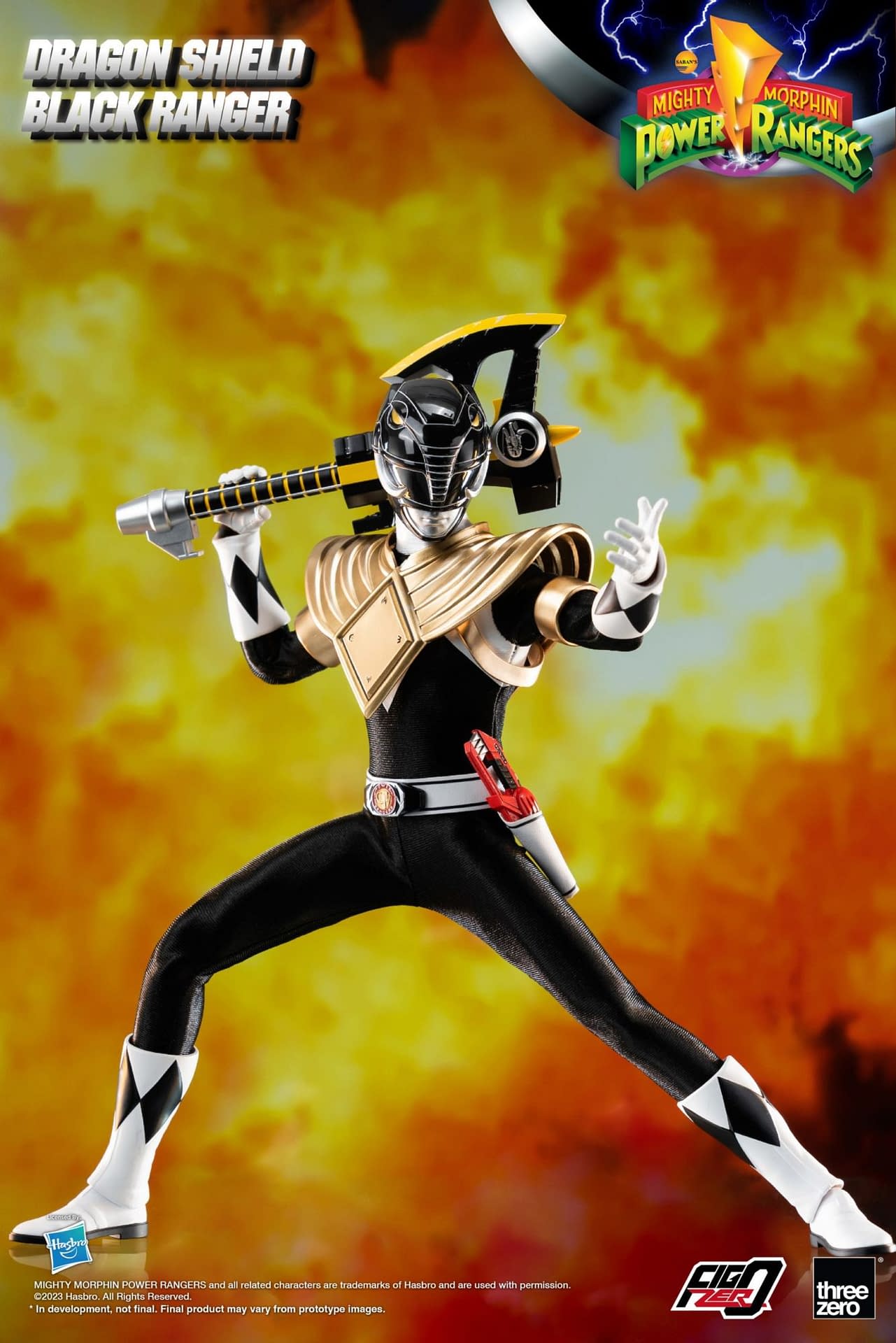 Power Rangers Black Ranger Gains the Dragon Shield with threezero
