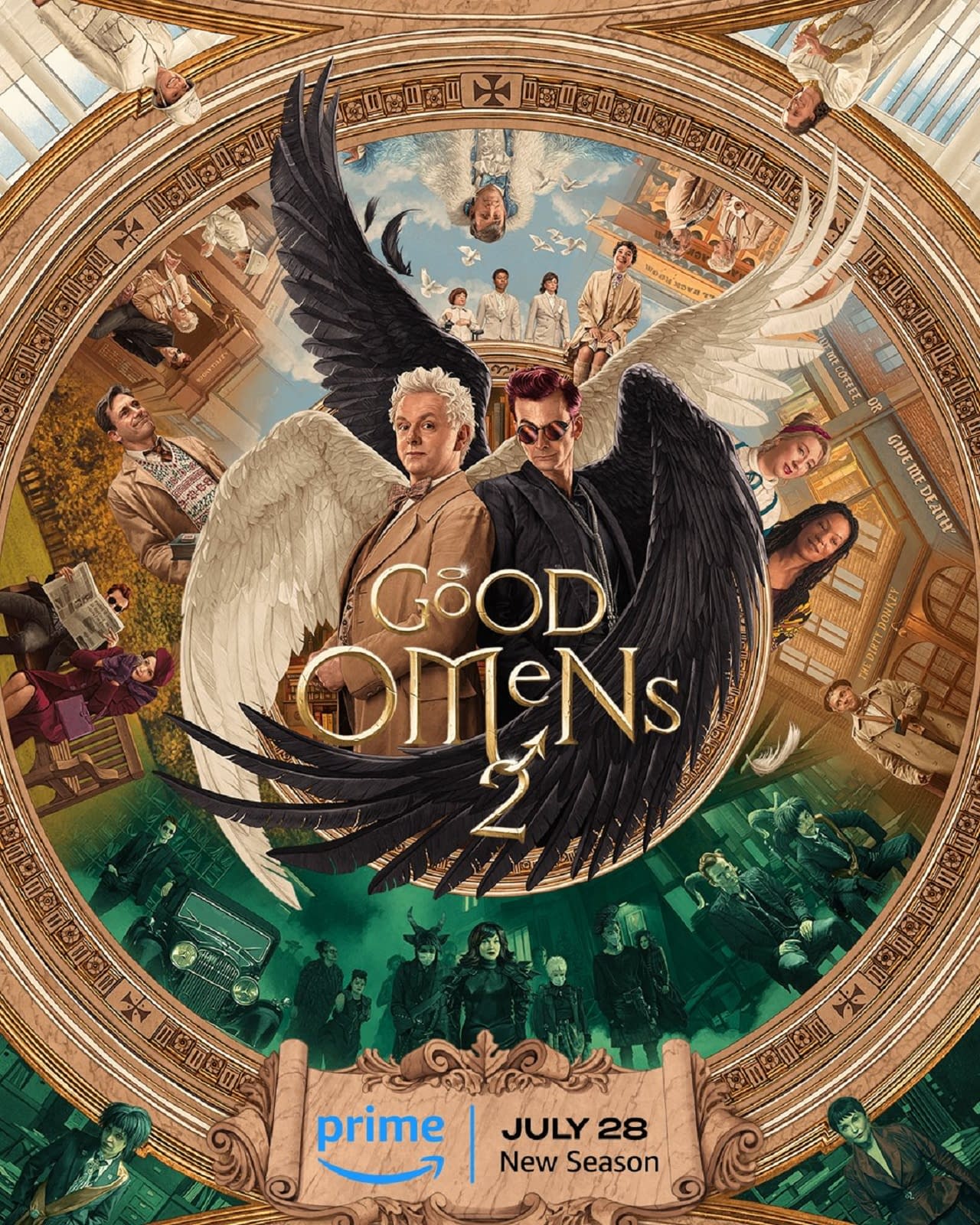 Good Omens 2 Crowley Gets One Helluva Visit From Shax New Key Art