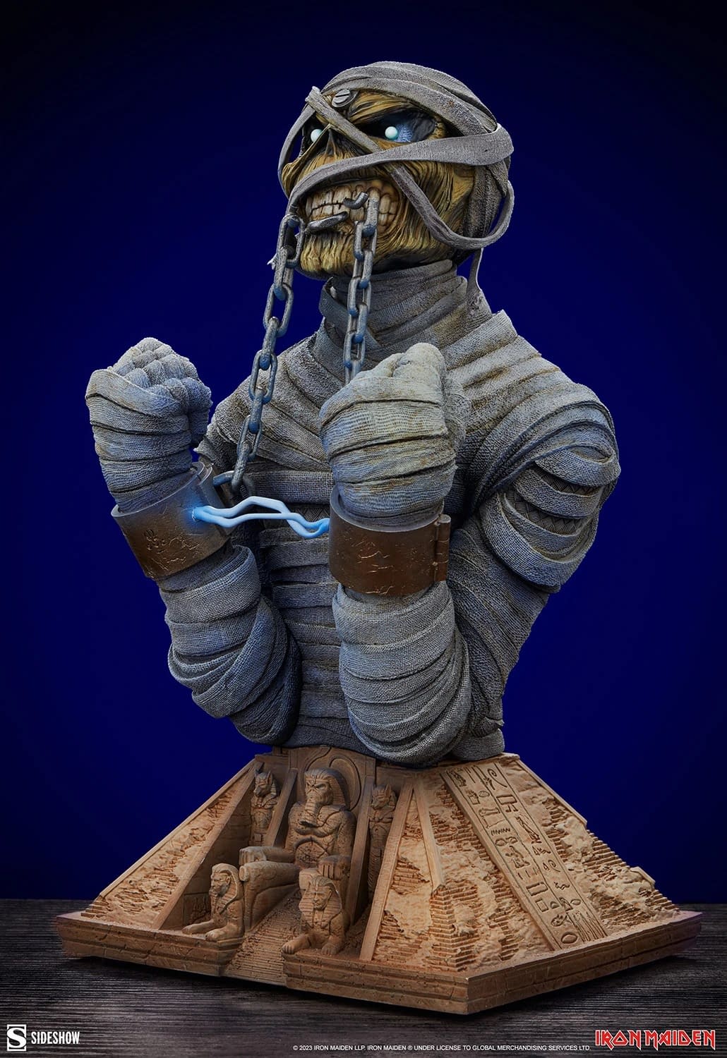 Iron Maiden's Powerslave Eddie Electrifies with New Sideshow Statue 