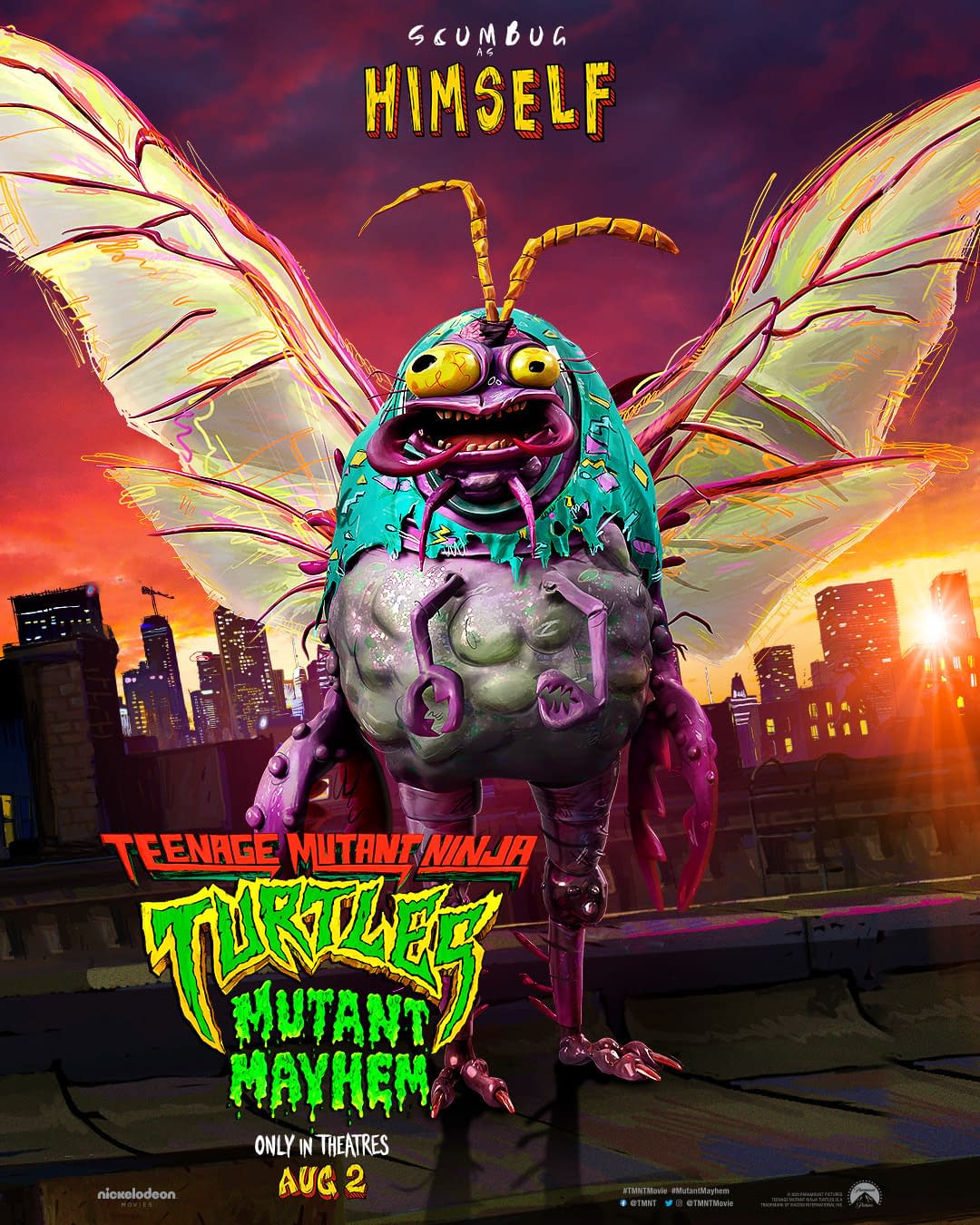 Teenage Mutant Ninja Turtles: Mutant Mayhem' Posters Reveal Baxter,  Wingnut, Leatherhead and More - Bloody Disgusting