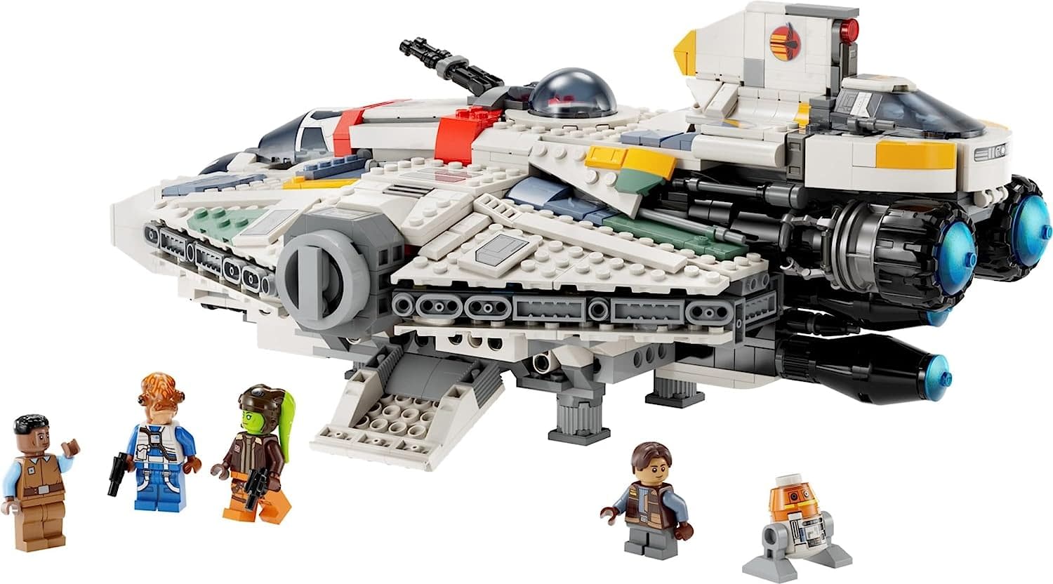 LEGO Surprises Star Wars Fans with New Ghost & Phantom II Set  Coming right out of the upcoming live-action Star Wars series, the Ghost and the Phantom are back with a new LEGO set  Flying right off of the screen of the #StarWars series #Ahsoka, the Ghost & Phantom II are back and come to brick form from #LEGO   LEGO, Star Wars, Ahsoka    Fans can play out memorable Star Wars: Ahsoka scenes with these LEGO brick versions of Ghost & Phantom II (75357) starships. The buildable Ghost model features 2 lever-activated spring-loaded shooters, a dual LEGO minifigure cockpit with a removable front section, and a cabin with 2 opening hatches, a detachable turret with a cannon (non-shooting) and space for a LEGO minifigure. The Phantom II shuttle has an opening minifigure cockpit and a storage compartment. There are also 5 Star Wars figures, including a General Hera Syndulla LEGO minifigure and a Chopper (C1-10P) LEGO droid figure.   * Buildable starship toy playset (75357) – Play out action-packed Star Wars: Ahsoka stories with these LEGO brick-built Ghost and Phantom II starships * 4 LEGO Star Wars minifigures – General Hera Syndulla and Lt. Beyta, each with a blaster pistol, Jacen Syndulla and First Officer Hawkins, plus a Chopper (C1-10P) LEGO droid figure * The Ghost – Features 2 lever-activated spring-loaded shooters, a dual LEGO minifigure cockpit with a removable front, 2 opening hatches and a detachable turret with space for a LEGO minifigure * Phantom II – This shuttle features an opening LEGO minifigure cockpit and a storage compartment and can connect to the Ghost * Star Wars toy for kids aged 10 and up – Give this 1,394-piece LEGO Star Wars playset inspired by the Ahsoka series as a birthday present, holiday gift or special treat to fans of all ages * Build and play – The Ghost starship measures over 4.5 in. (12 cm) high, 13.5 in. (34 cm) long and 10.5 in. (26 cm) wide