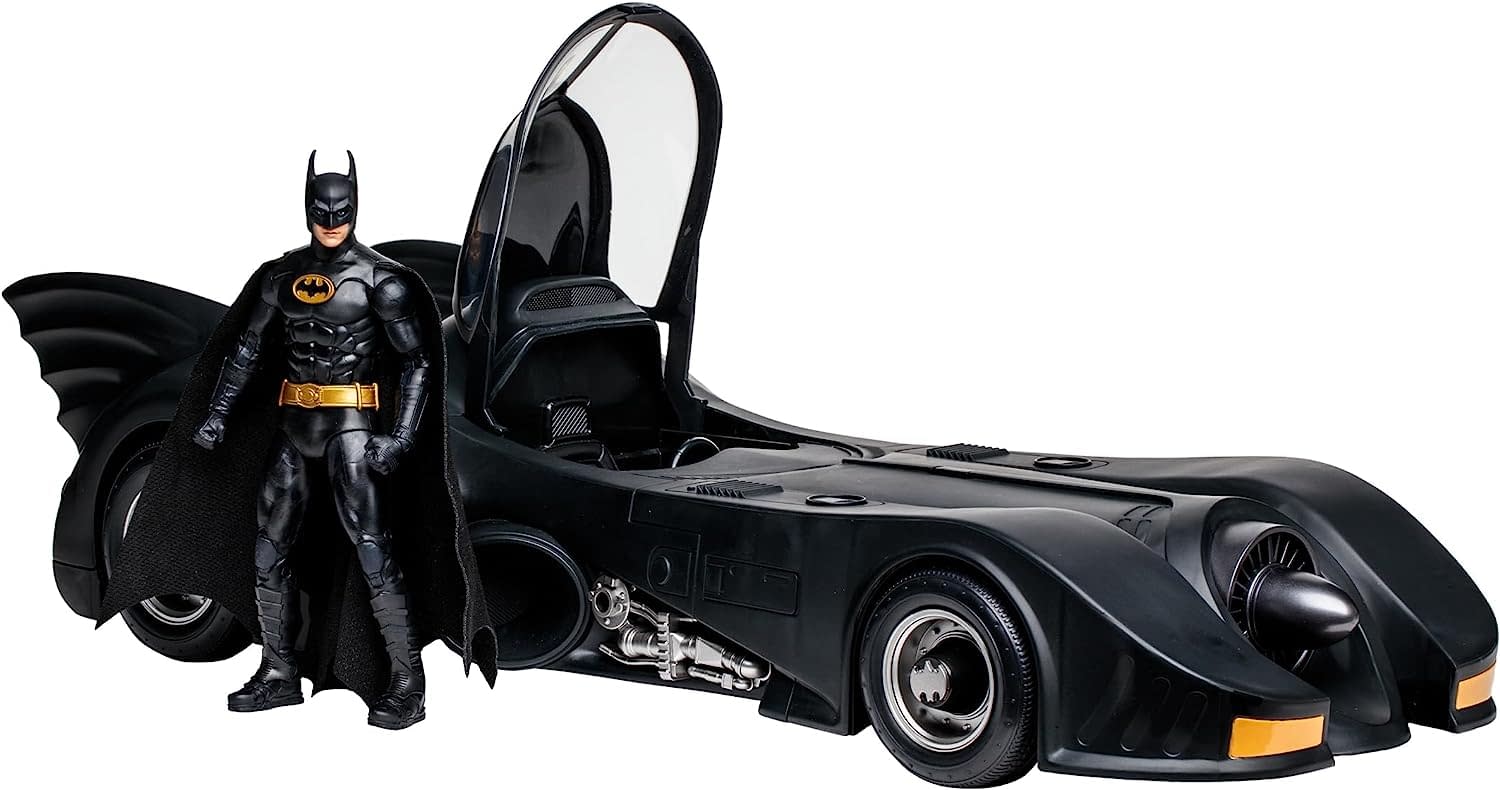 McFarlane Toys Drops Exclusive 1989 Batman & Batmobile Gold Label Set