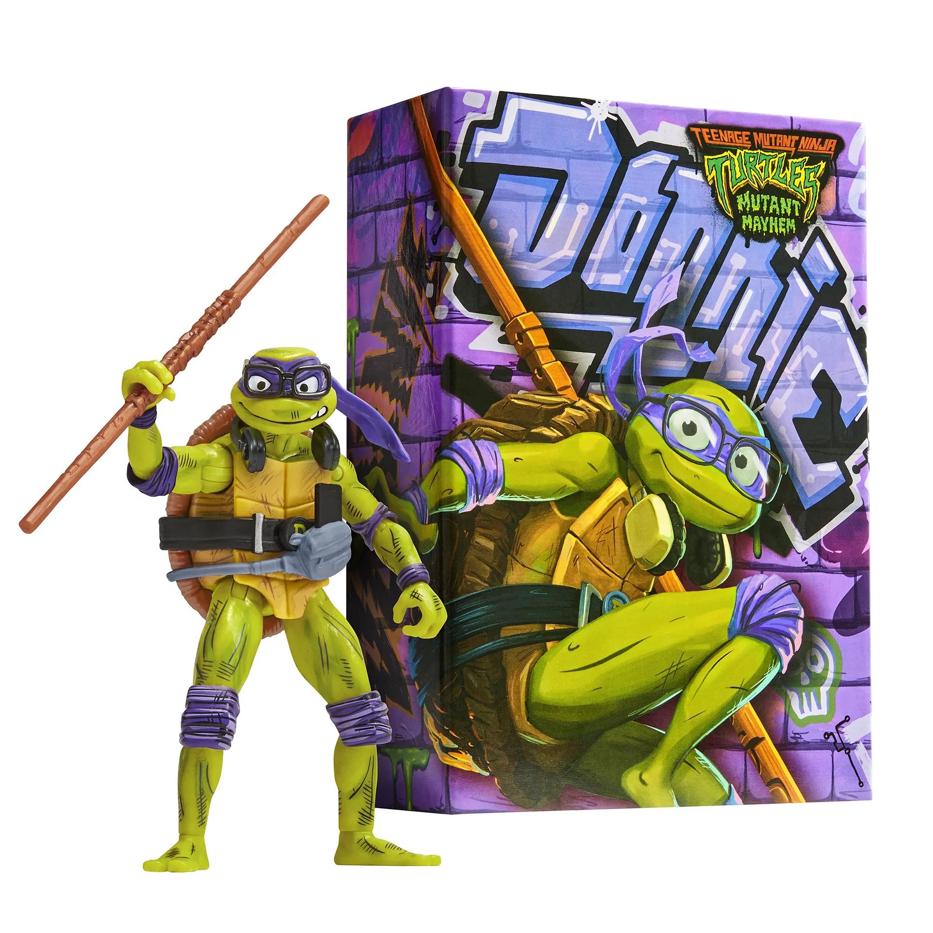  Teenage Mutant Ninja Turtles: Mutant Mayhem 4.5” Donatello  Basic Action Figure by Playmates Toys : Toys & Games