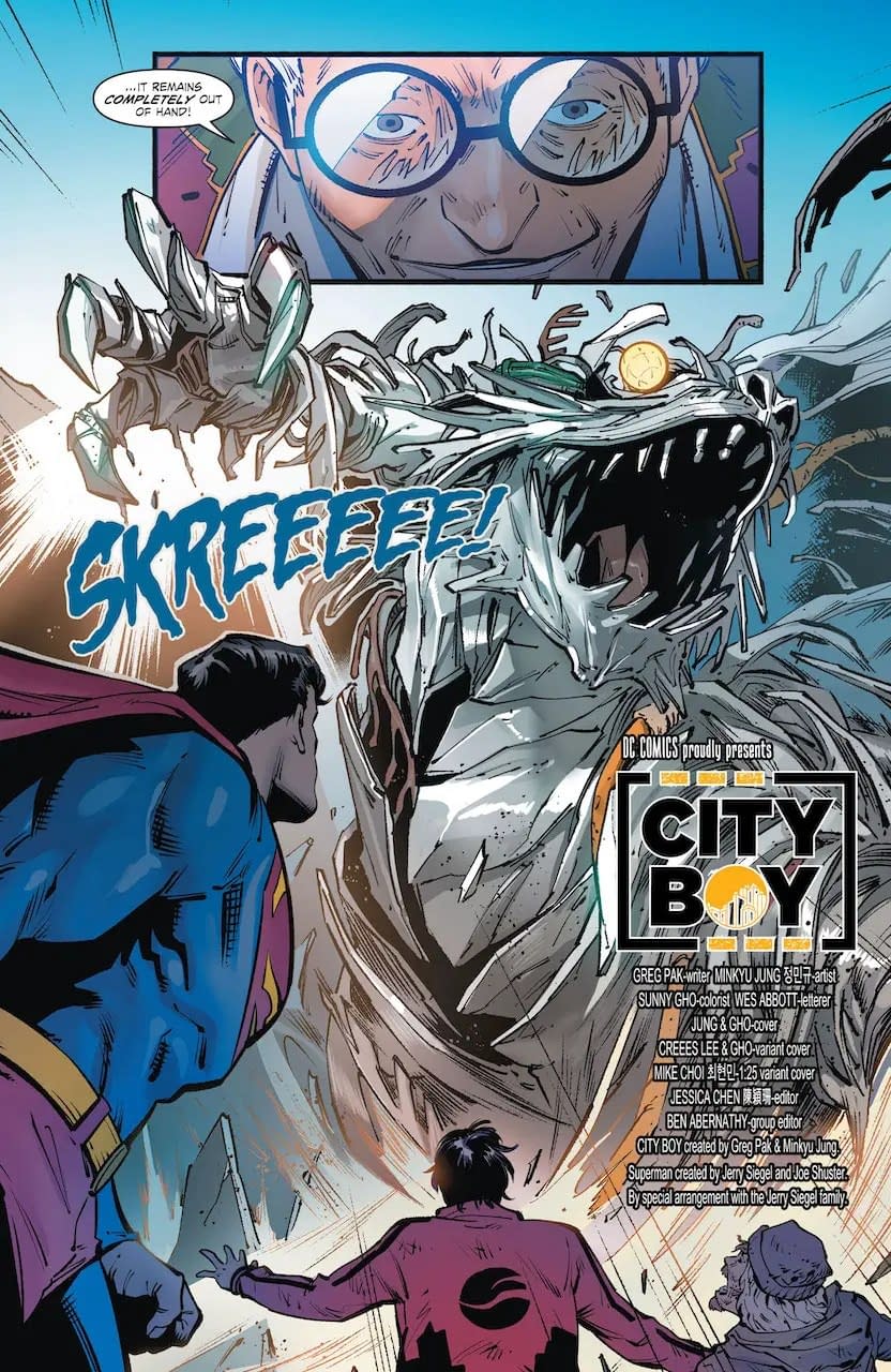 DC Comics Boy's Superman Swim Brief