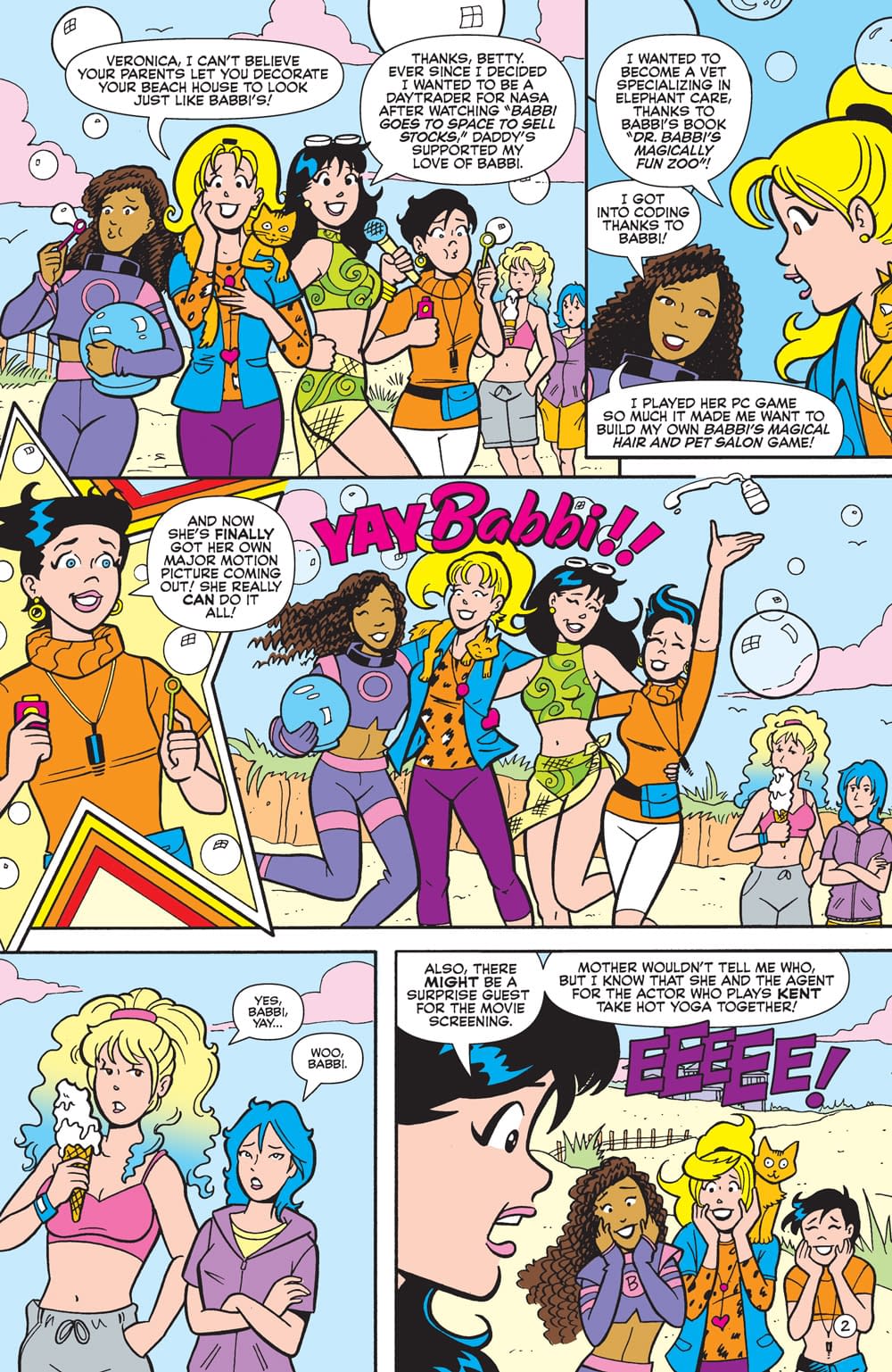 Betty and Veronica Friends Forever Beach Party 1 Preview Babbi
