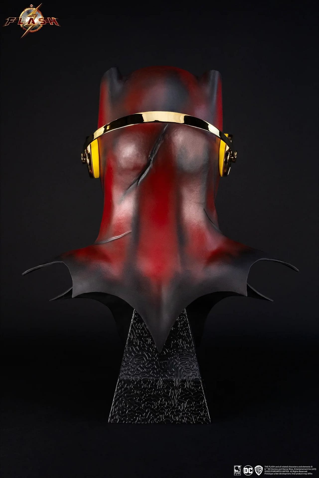 The Flash (Modified Batsuit) Cowl 1:1 Replica Revealed by PureArts