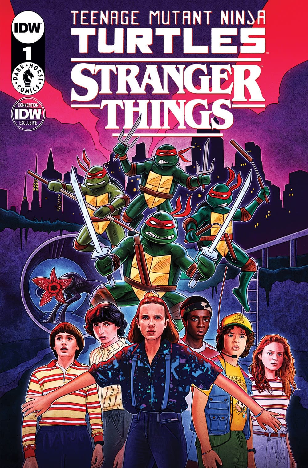Stranger Things X TMNT For IDW San Diego ComicCon 2023 Exclusives