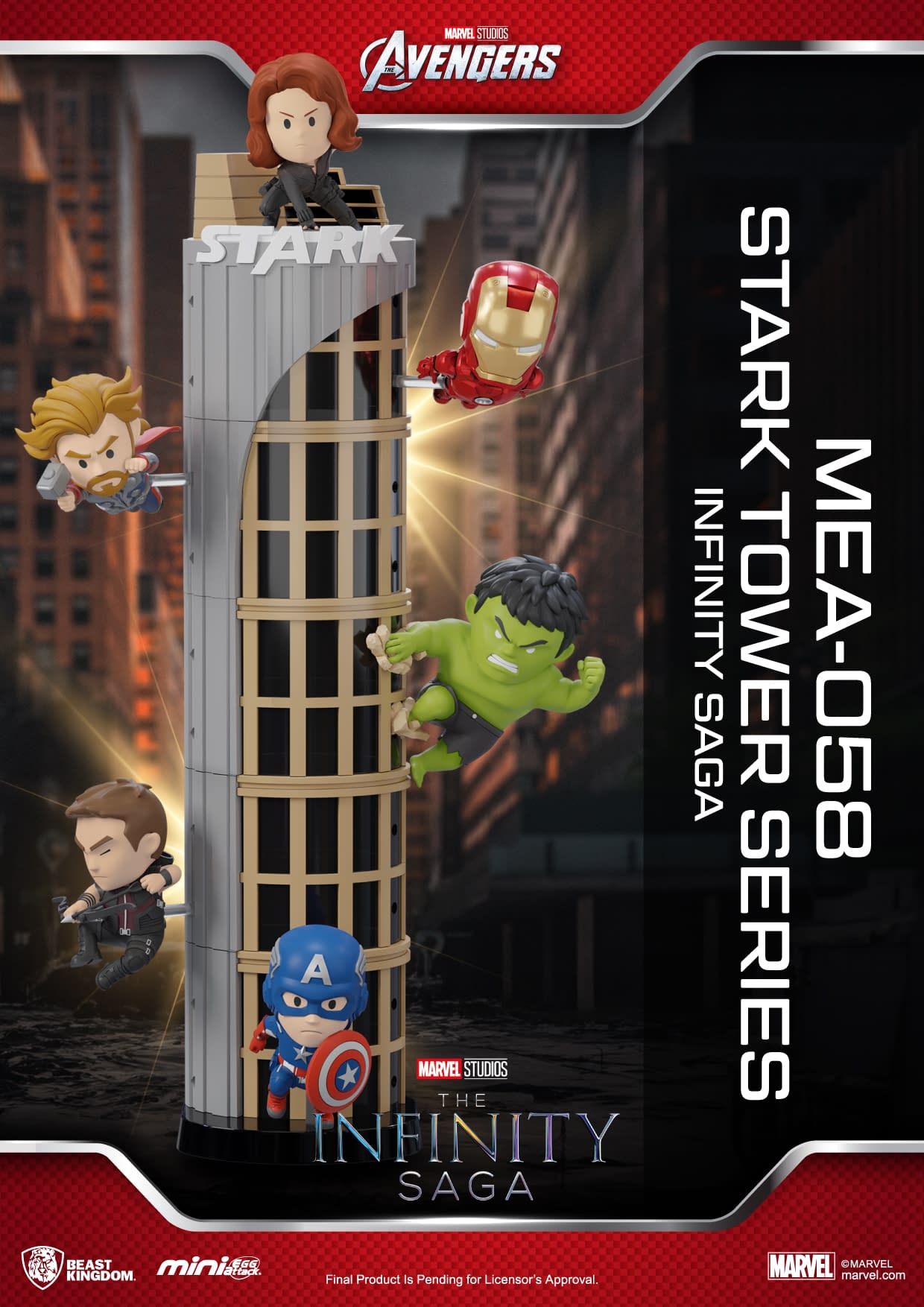 Build the Avengers Infinity Saga Stark Tower with Beast Kingdom