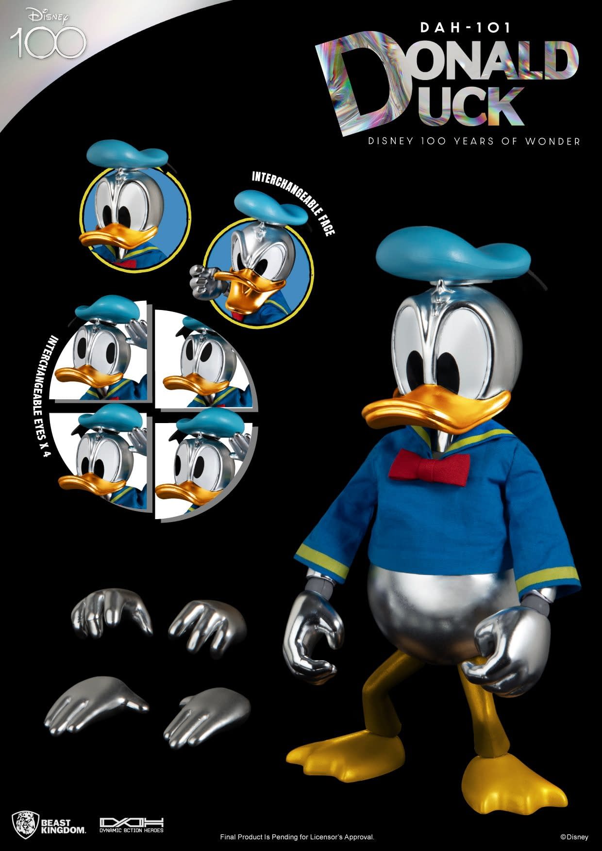 国内外の人気 Donald Duck Helps Celebrate Disney's 100th with Beast Kingdom その他