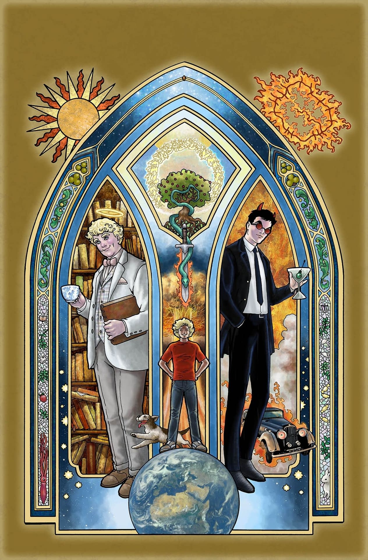 The Bookseller - News - Pratchett's and Gaiman's Good Omens to be adapted  into a graphic novel, neil gaiman