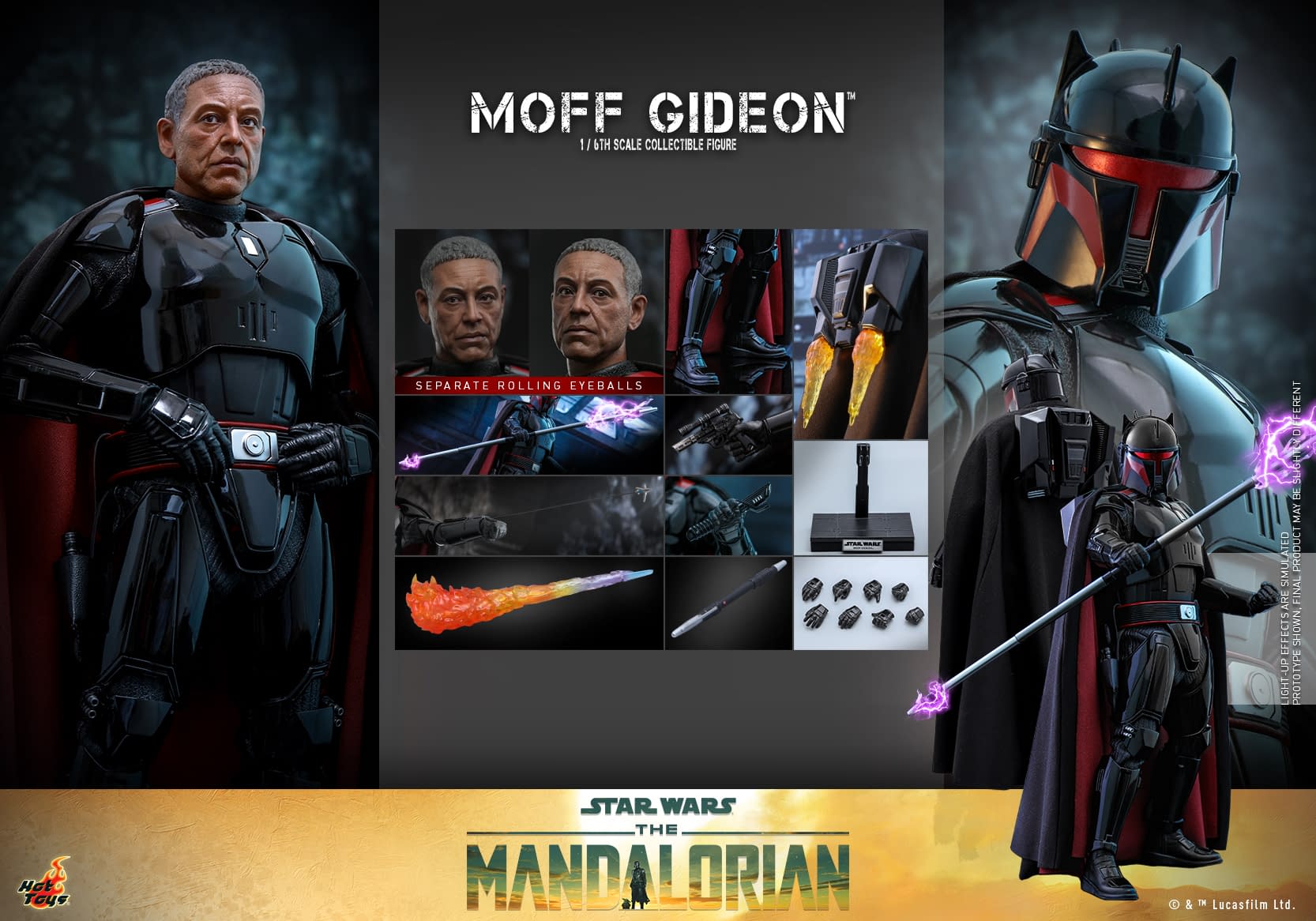 Moff Gideon Suits with Hot Toys For A New The Mandalorian Figure 