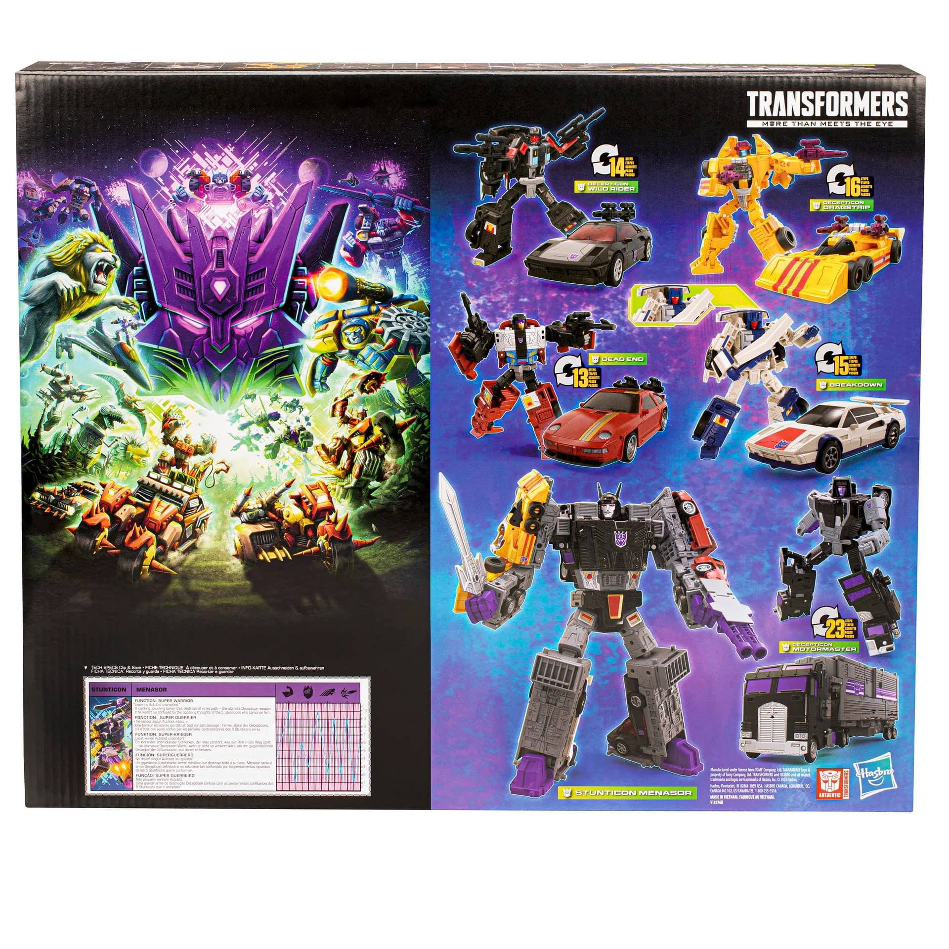 Hasbro Announces Transformers Stunticon Menasor Multipack