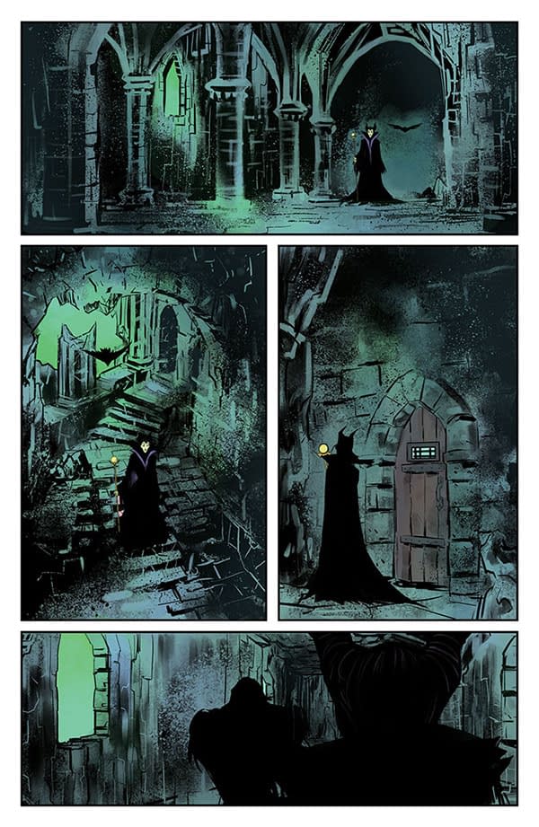 Interior preview page from JUN230714 Disney Villains: Maleficent #4, by (W) Soo Lee (A) Soo Lee (CA) Jae Lee, in stores Wednesday, August 16, 2023 from DYNAMITE