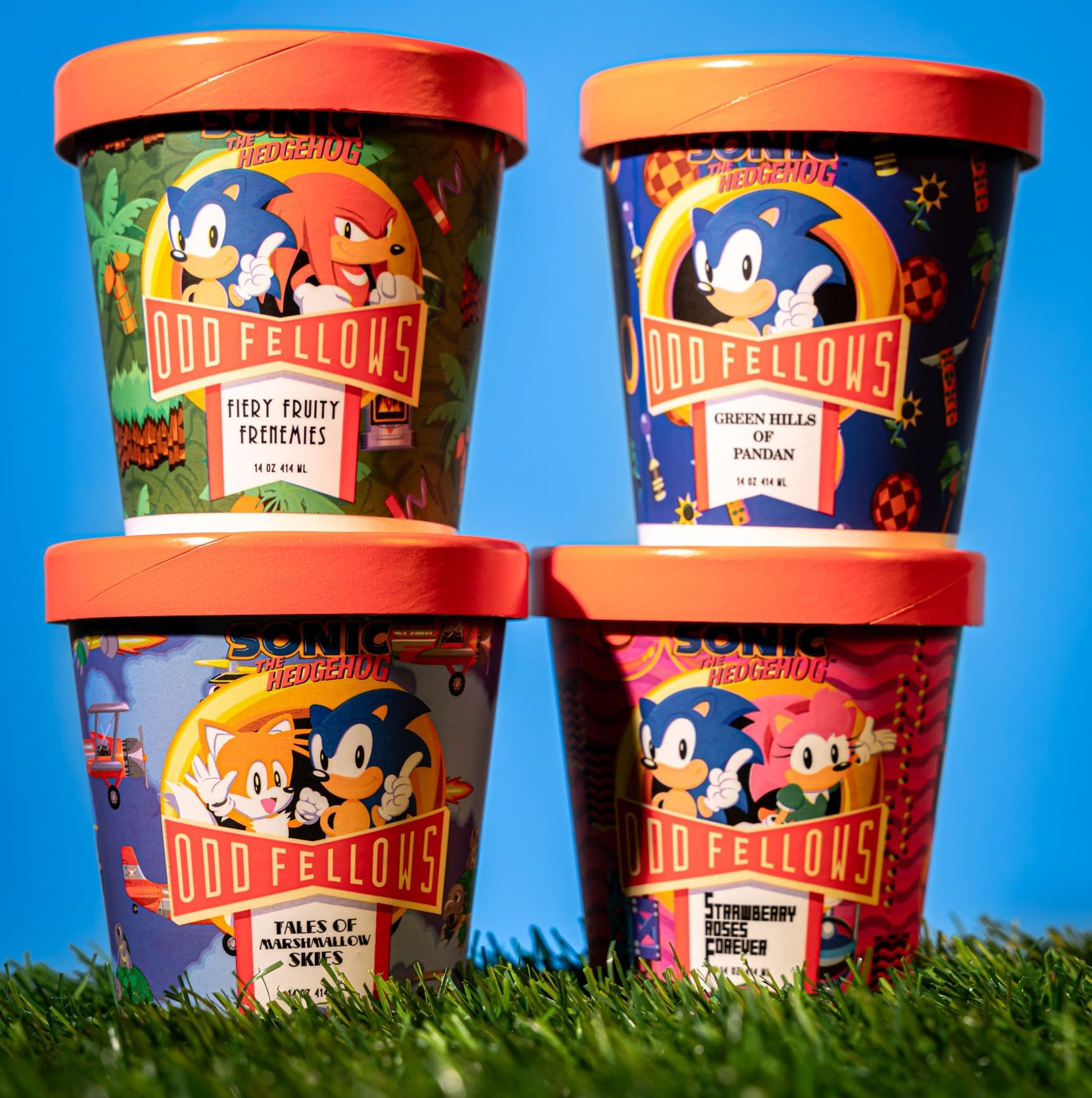 SEGA & OddFellows Ice Cream Collab On Sonic The Hedgehog Flavors