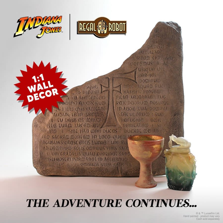 Bring Home the Grail Tablet from Indiana Jones with Regal Robot
