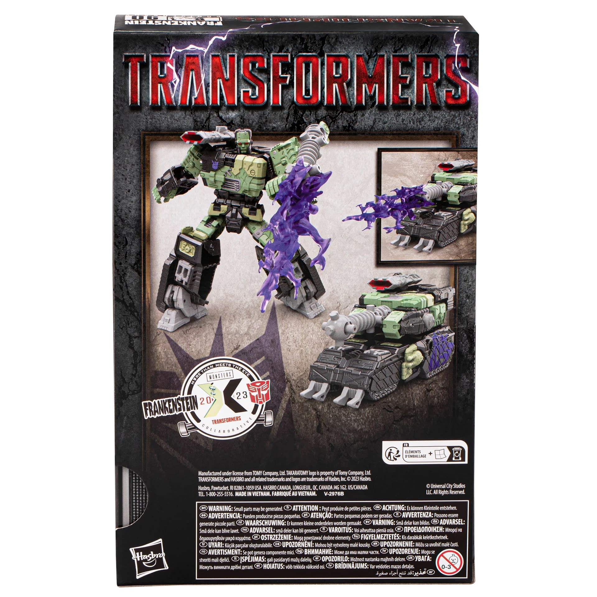 Hasbro Debuts Universal Monsters x Transformers Figure: Frankentron