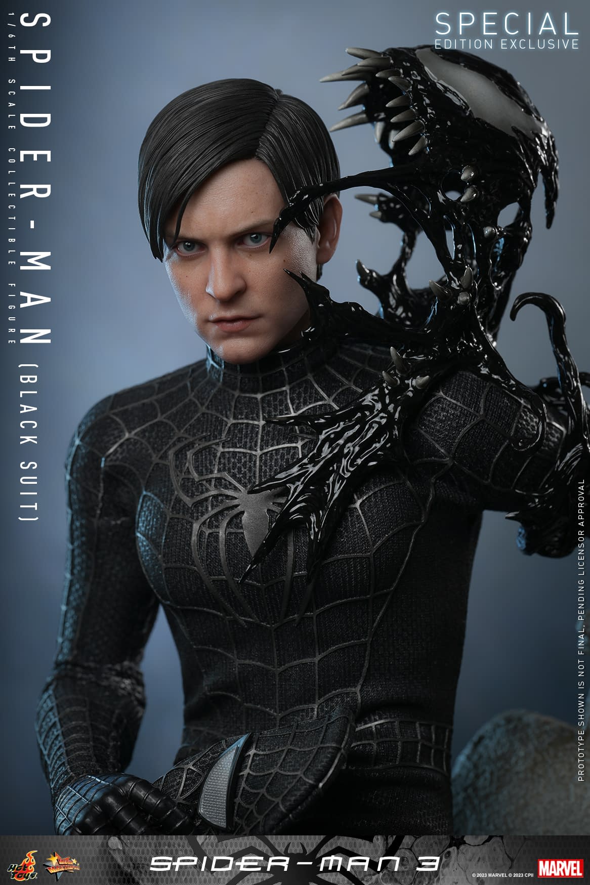 PREORDINE – Marvel Hot Toys Spider-man 3 Black Costume Suit Venom