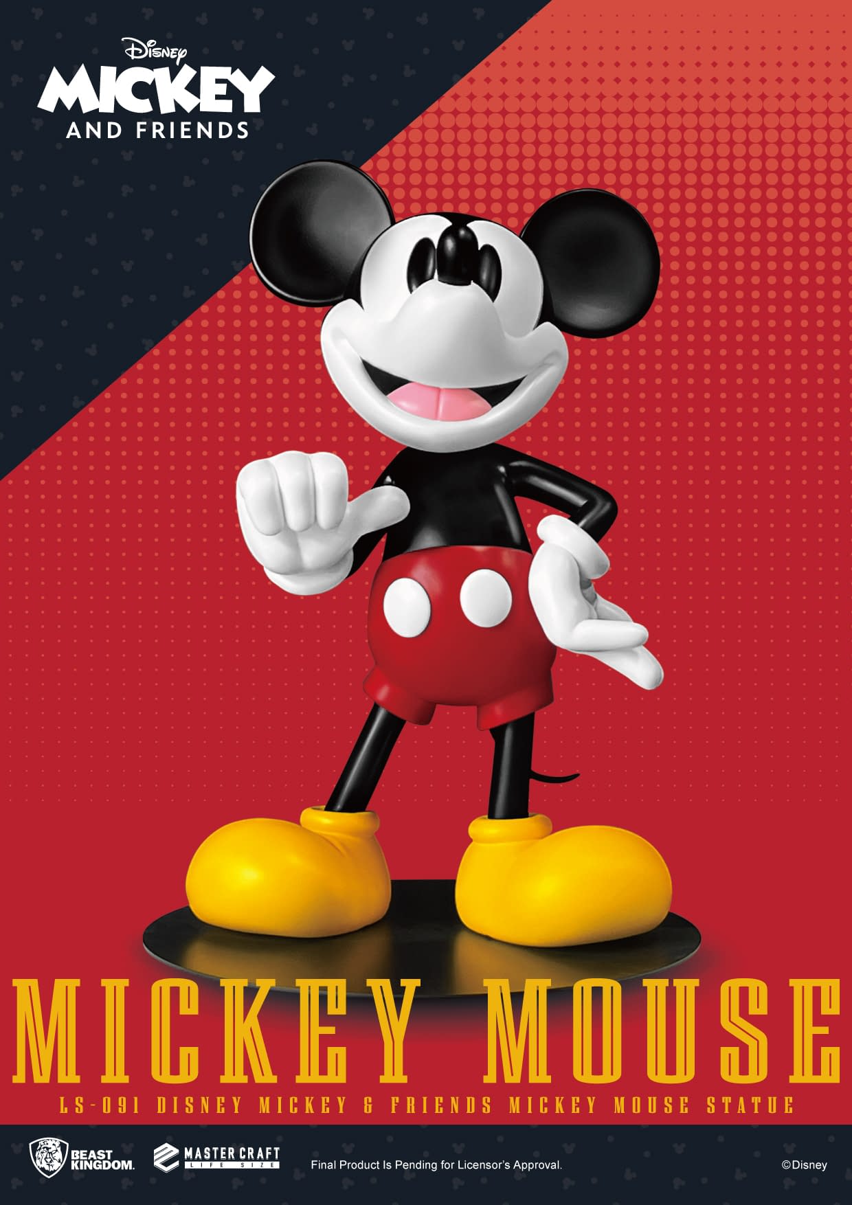 Beast Kingdom Debuts Life-Size Mickey Mouse and Friends Statues 
