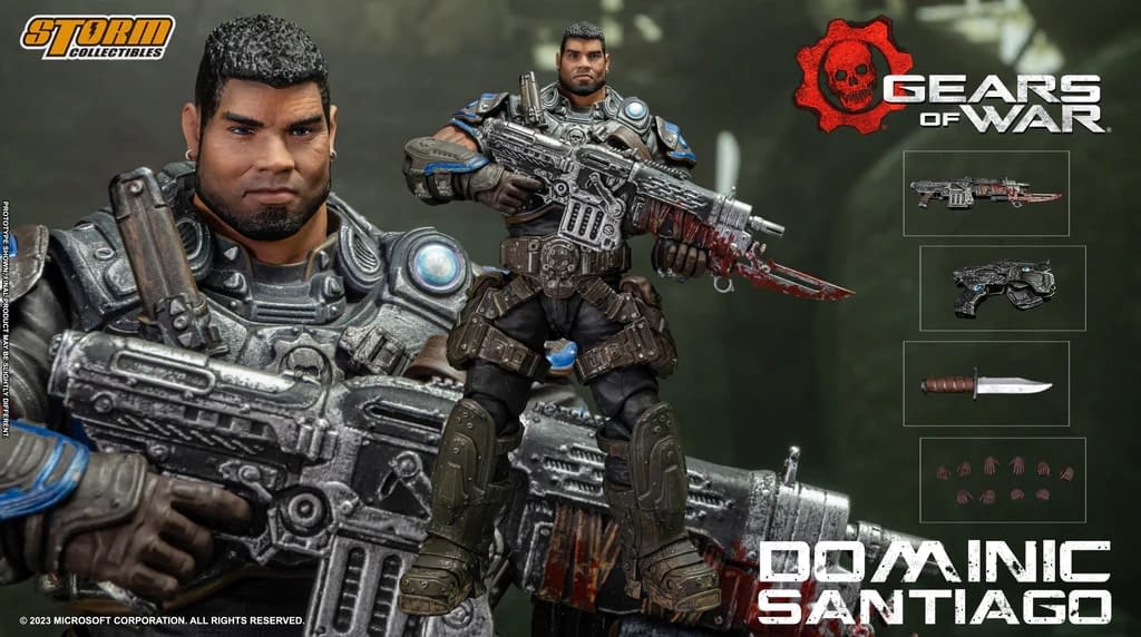  Storm Collectibles 1/12 Augustus Cole Gears of War : Toys &  Games