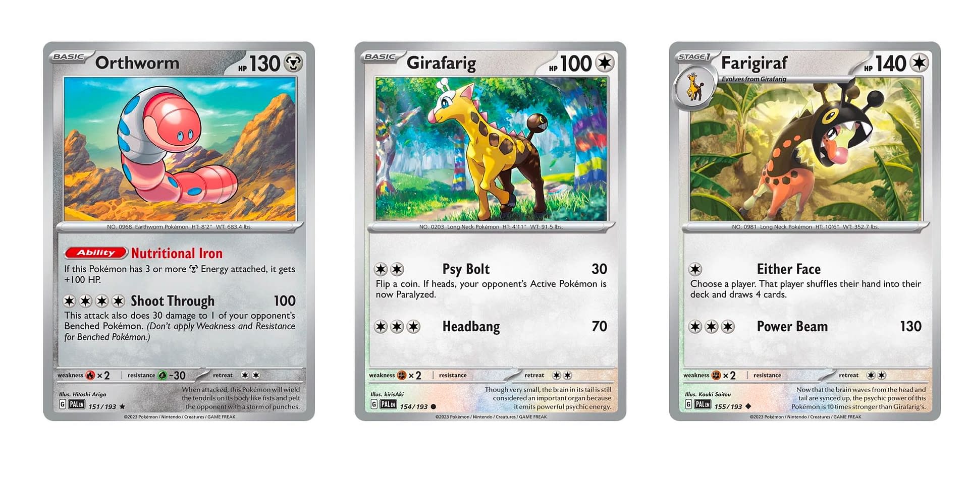 Girafarig Gold, Silver, to a New World, Pokémon