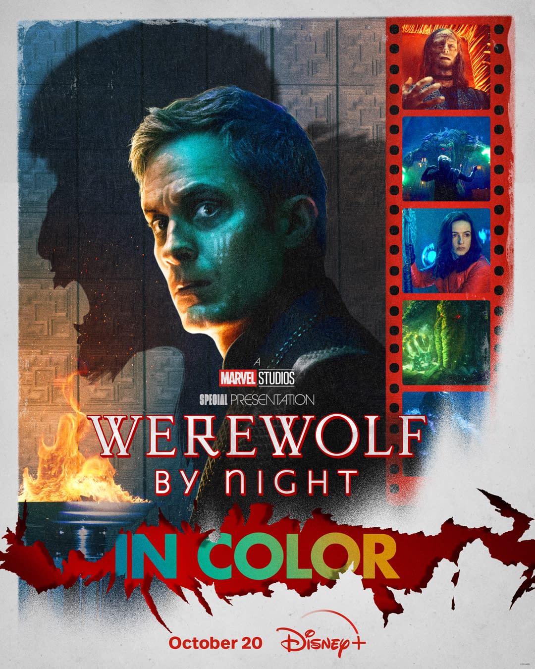 Werewolf by Night in Color Official Trailer, Key Art Poster Released