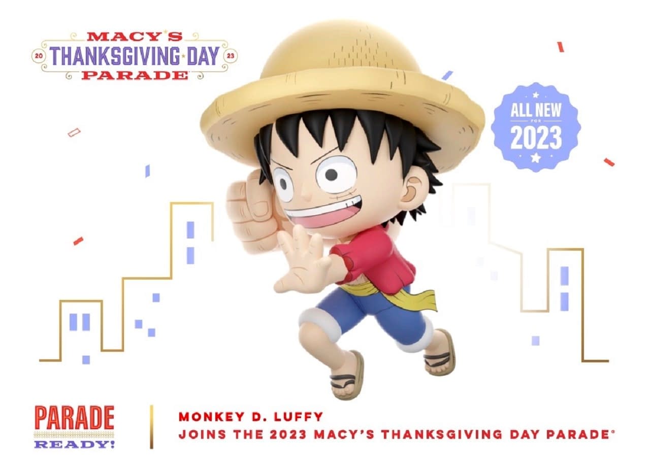 One Piece Monkey D. Luffy Boarding Macy's Thanksgiving Day Parade