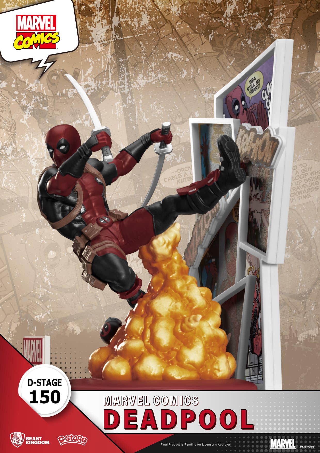 Deadpool Slices and Dices with his New Statue from Beast Kingdom 