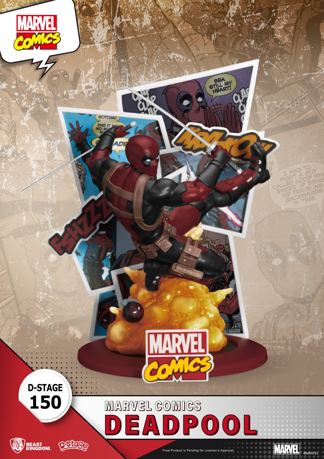 Deadpool Slices and Dices with his New Statue from Beast Kingdom 