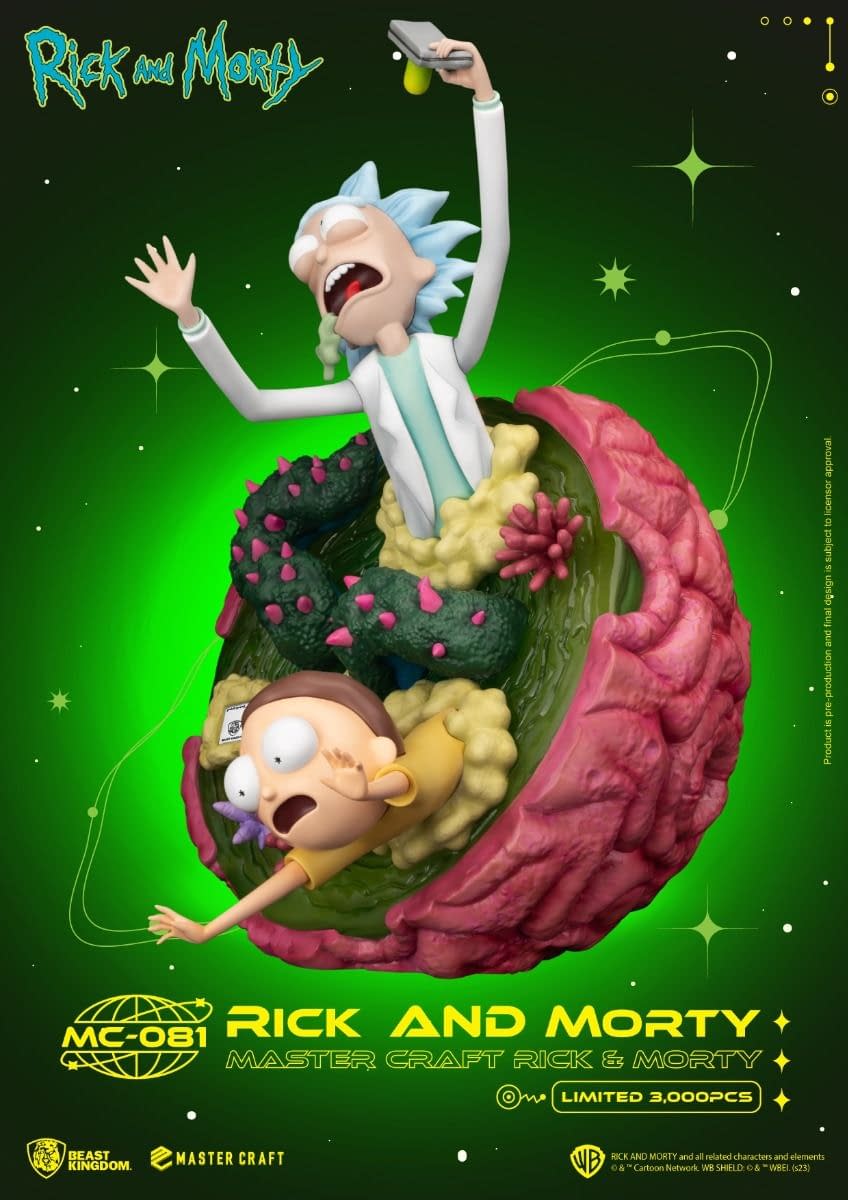 Beast Kingdom Debuts Limited Edition Rick & Morty Master Craft Statue 
