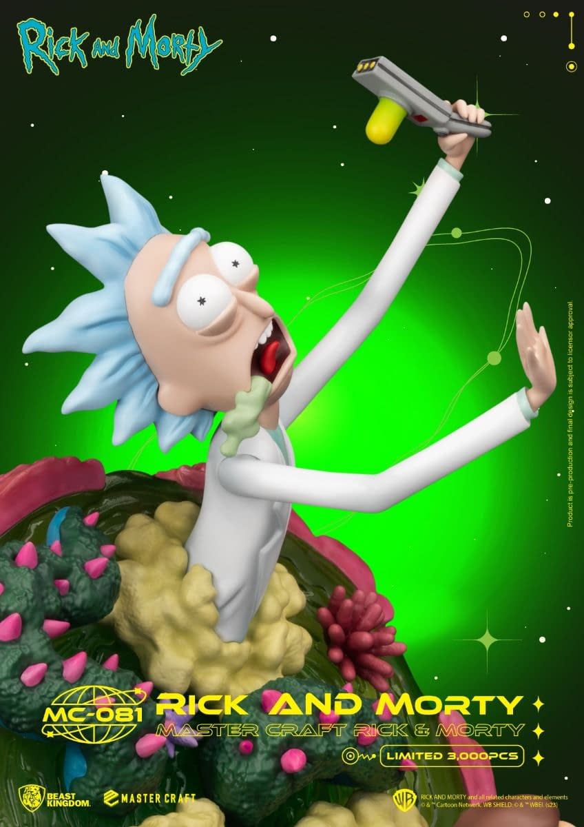 Beast Kingdom Debuts Limited Edition Rick & Morty Master Craft Statue 